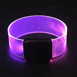 new product party favor transparent magnet sound activated led bracelet