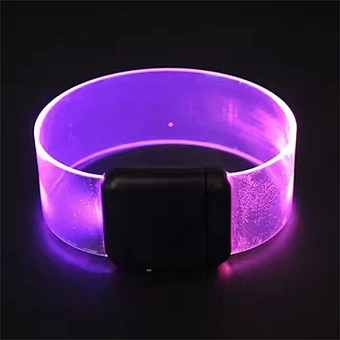 new product party favor transparent magnet sound activated led bracelet
