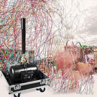 electronic control big color paper confetti machine stage electric confetti popper machine