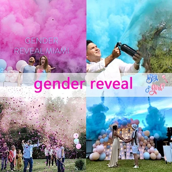 Girl or Boy Baby Gender Reveal Fire Extinguisher 250g Powder Smoke Color Blasters