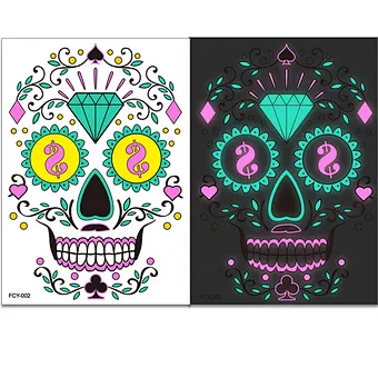 2024 Game Gift Decor Costumes Mask Toy Decoracion Mascara De Prop Luminous Tattoo Face Skeleton Party Carnival Halloween