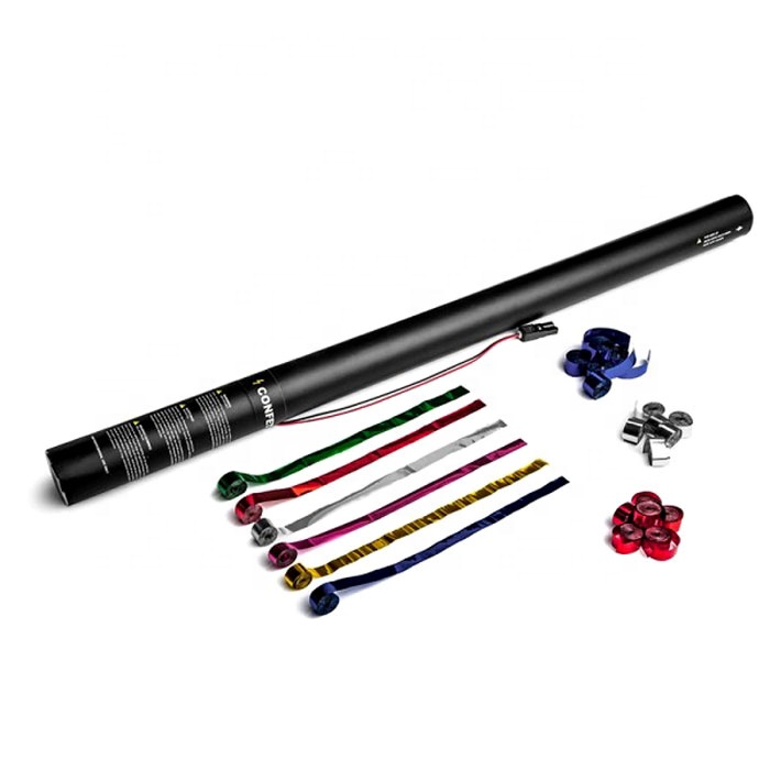 High quality wedding decoration sport event party popper color streamer electric confetti cannon