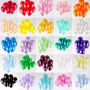 50 pc Baby Shower Yellow Helium Garland Pink Blue Rose Gold Happy Birthday White Gender Reveal Black Green Purple Party Balloon