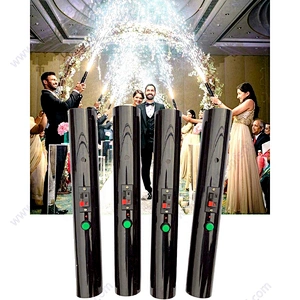 China Cartridge Factory Machine Cold Fire Wedding Couple Entry Mariage Bride Party Stage Handheld Mini Fountain Fireworks