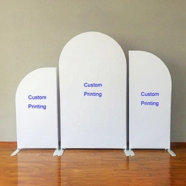Custom Image Color Arch Stand Cover Fiesta Frame Photo Booth Background Theme Baby Shower Birthday Decoration Party Backdrop