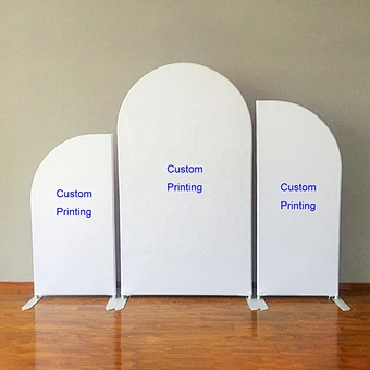 Custom Image Color Arch Stand Cover Fiesta Frame Photo Booth Background Theme Baby Shower Birthday Decoration Party Backdrop