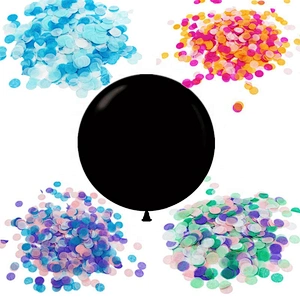 round gender reveal boy or girl baby shower blooming ballons balloon decoration party balloons confetti for party