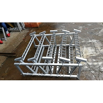 Advanced Steel Mortar Rack in Fan Shape for Decoration