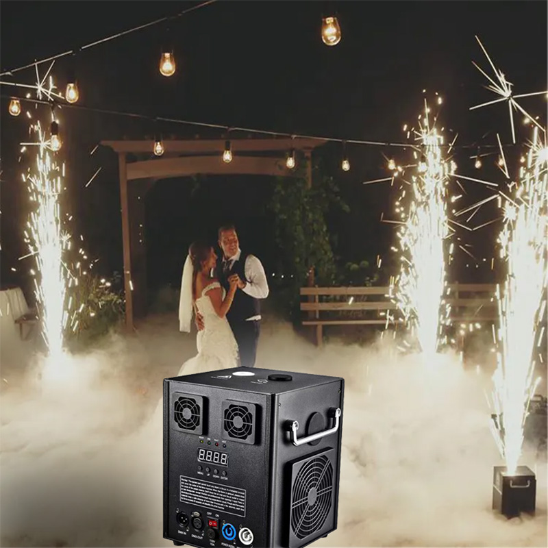 Wedding Disco Event DJ concert Stage equipment Spark cold machines with DMX  650W 600W  with remote control stage machine