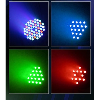 Stage Rgbwa 6in1 Dj Full Color Bar Wedding Performance Voice Control Photoflood 54pc 3w Lamp Seven Color Lighting Led Par Light
