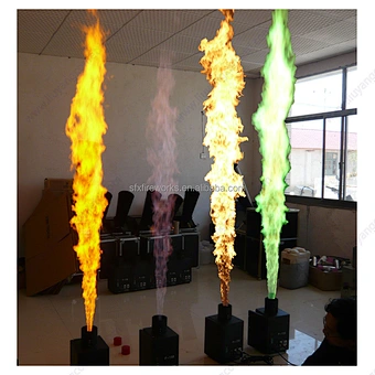 Colorful flame 200w DMX fire machine stage fire effect colorful flame projector for wedding party festival celebration