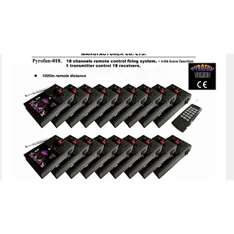 18 channels remote control firing system