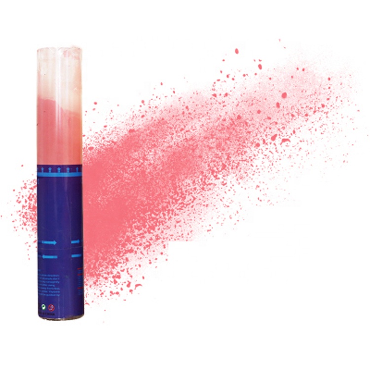 pink color powder smoke cannon Gender Reveal Wedding Party Popper Spray Powder Popper Shooters Color Run Holi Powder Shooter