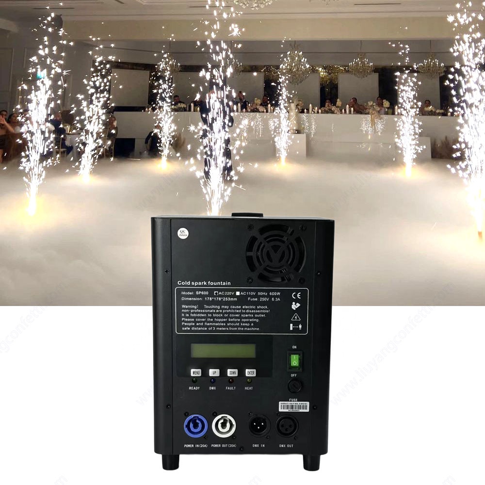 Cheap Buy Wholesale Cold Spark Machine Dmx512 Large Stage Equipment Special Effect Wireless White Marriage Pyrotechnic Fireworks