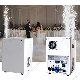 Ice Dmx Electric Titanium Powder Party Firework Wedding Sparctic Sparkle Sparkler Stage Fountain Cold Pyrotechnic Spark Machine