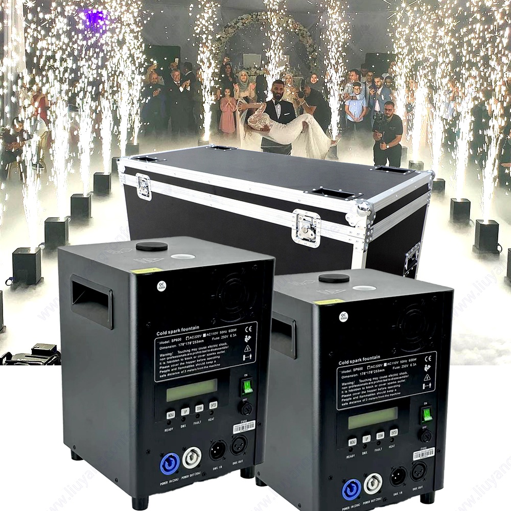 Marriage Disco DJ Concert Event Indoor Pyrotechnic Wireless DMX Control Fireworks Fountain Cold Spark Machine for Wedding Stage