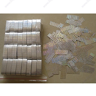 Flameproof color fast Wedding Party 5*2cm metallic PET PVC shredded confetti paper for confetti machine