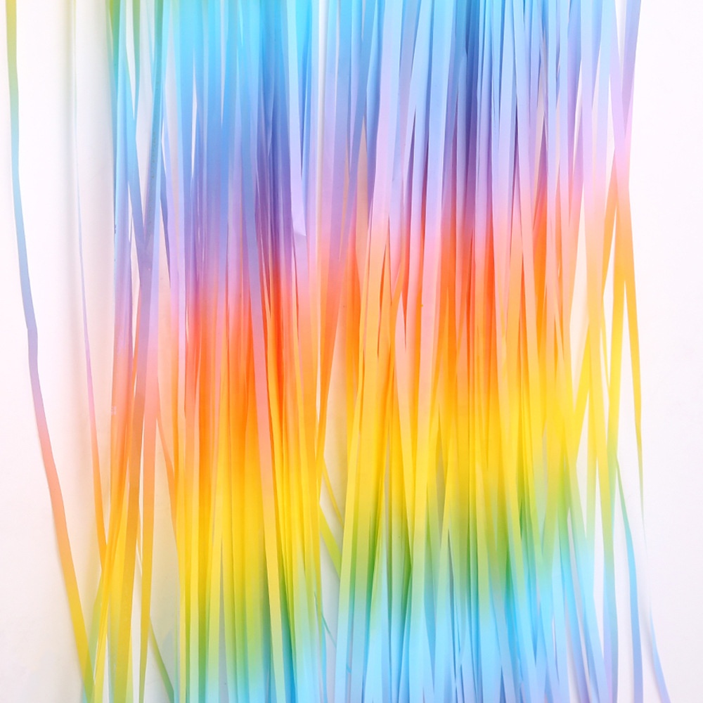 Hanging Wedding Decoration Sequin Metallic Tinsel 1m X 2m Rainbow Birthday Party Door Window Backdrop Fringe Foil Curtain