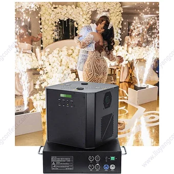 Event Party Stage FX Wedding Decoration dj Sparkler Dual Head Rotation Fireworks Cold Flame Sparkuler Spin Dancing Spark Machine