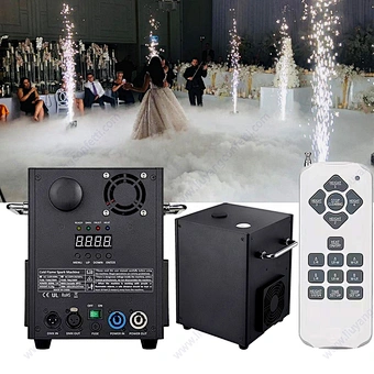 Fireworks Dmx 512 Control Wedding Pyrotechnic Fountain Large Equipment Wireless With Case 650w Dj Sound Stage Cold Spark Machine