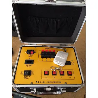 4 channels remote and hand control firing system