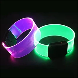 new product party favor transparent magnet sound activated led bracelet