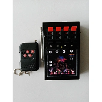Fire machine pyrotechnics 4 cues 4 channels remote control fireworks firing system