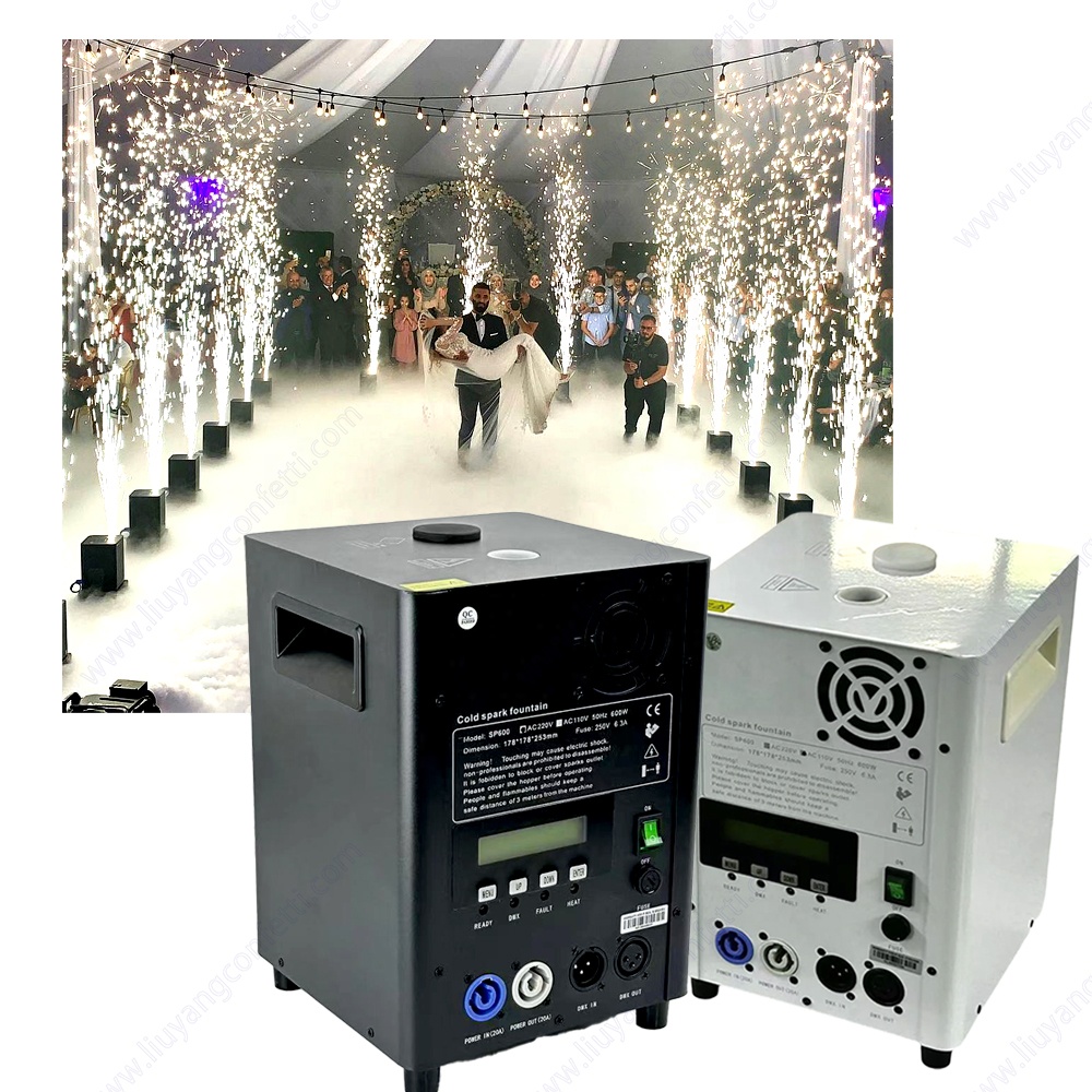 Powder Titanium Fireworks Sparkler Club White Marriage Pyrotechnic Dj Cold Spark Fountain Machine Wedding Party Stage Concert