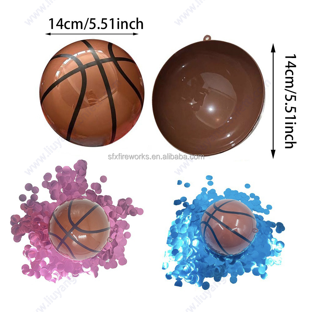 Party Holi Confetti Basket Golf Base football Pink Blue Boy Girl Decoration Powder Kit Gender Reveal Soccer Ball Baby Shower