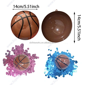 Party Holi Confetti Basket Golf Base football Pink Blue Boy Girl Decoration Powder Kit Gender Reveal Soccer Ball Baby Shower