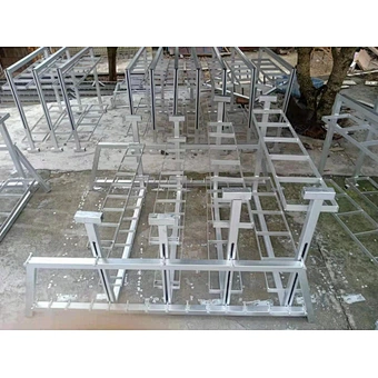 Advanced Steel Mortar Rack in Fan Shape for Decoration
