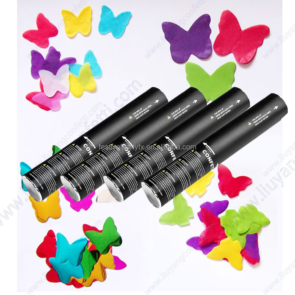 Multicolor biodegradable popper Custom logo confetti cannon 12-inch party decoration Holi powder Party event celebration popper