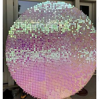 Eco-friendly wedding party backdrops PET sequin panel shimmer wall Customized Design Wall Panel 3d Backdrop