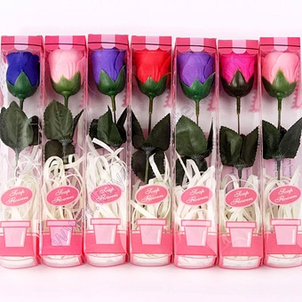 Valentines Day Rose Box Soap Roses Forever Galaxy Decorations I Love You Boxes Flowers Artificial Preserved Valentine Gift