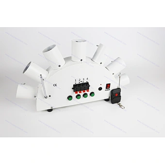 Indoor Pyrotechnic Cold Pyro Fountain Fireworks Firing System For Wedding Stage fan shape 7 shots