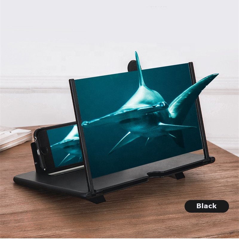 Newest Pull Typer Cell Phone Amplifier 3D Effect High Definition Large Screen with Desk Holder Magnifying Folding for Movie Game