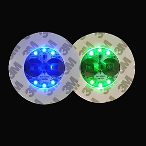LED Light-Up Coaster Bottle Sticker Flashing Lights for Bar & Nightclubs Party Novelty Night Base Cup Adhesive Back Pad