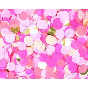Factory supply balloon 1 inch rose gold Round Tissue Paper Confetti for wedding Party gender reveal baby shower Decoration