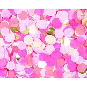 Factory supply balloon 1 inch rose gold Round Tissue Paper Confetti for wedding Party gender reveal baby shower Decoration