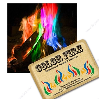 Custom Logo OEM Factory Wholesale Colored Fire 10g 15g 25g 30g Magic Fire Colorful Flames Powder Mystical Fire