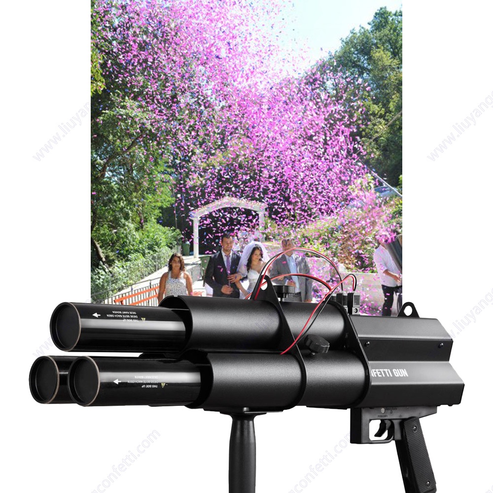 Wedding Ktv Hand Holding Paper Confetti Machine Stage Atmosphere Petal Paper Spray Equipment Electric Confetti Cannon Gun