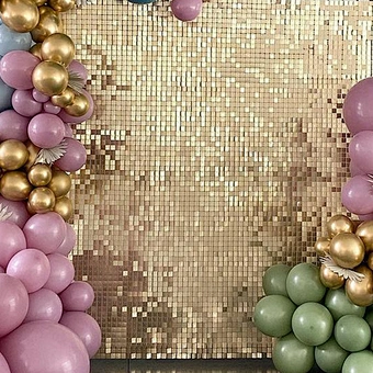 Air Active Wedding Event Theme Party Decoration Tile Photography Background Prop Backdrop Sign Glitter Sequin Shimmer Wall Panel