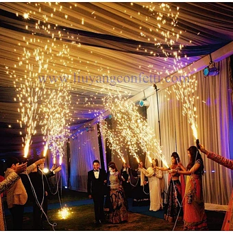 Weeding Party Reusable Fountain Indoor Pyrotechnic Stage Firework Electric Sparkler Machine Wedding Event Held Cold Pyro Shooter