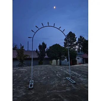 remote control cold pyro fountain fireworks spark firing machine semicircle arch shape  For Wedding Stage party decoration