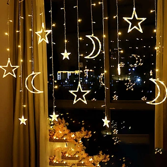 Moon and Star Ramadan Moubarak Eid Home Decorations Lighting Ramadan Led Lights
