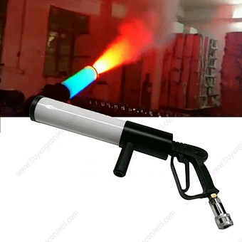 Handheld Cannon Gun Dj Effect Jet Spray Confetti Fireworks Air Pistol Original Special Stage Gas Column Rgb Led Co2 Fog Machine
