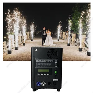 Stage Event Gender Reveal Birthday Party Remote DMX Control Cold Spark Fireworks Birthday Wedding Cold Sparkler Machine