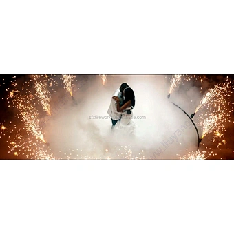 Party Sparkler Remote Control Big Circle 360 Degree Rotate Fire Machine Firework Firing System Wedding Pyrotechnic Cold Pyro