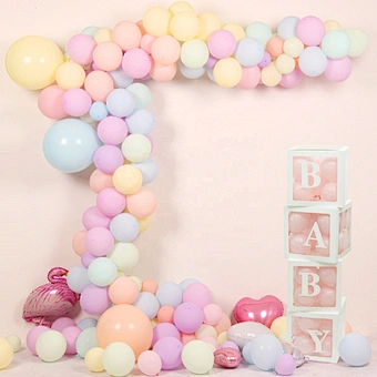Boy Girl 12inch Transparent Box Wedding balloon Air First 1st Birthday Party Decorations Kids Ballon Baby Shower Decorations