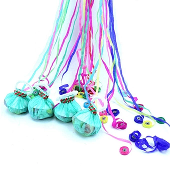 Good quality tissue and metallic streamer confetti paper hand held throw streamers for magic party wedding decoration
